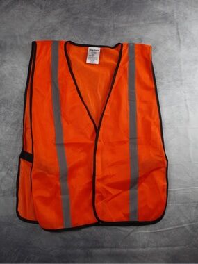 Body Guard Hi-Vis Orange Reflective Safety Vest Mesh Workwear OSFM One Size
